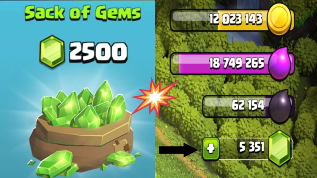 Clash of clans free gems: 10 रुपये 100 जेम्स अनलिमिटेड टाइम